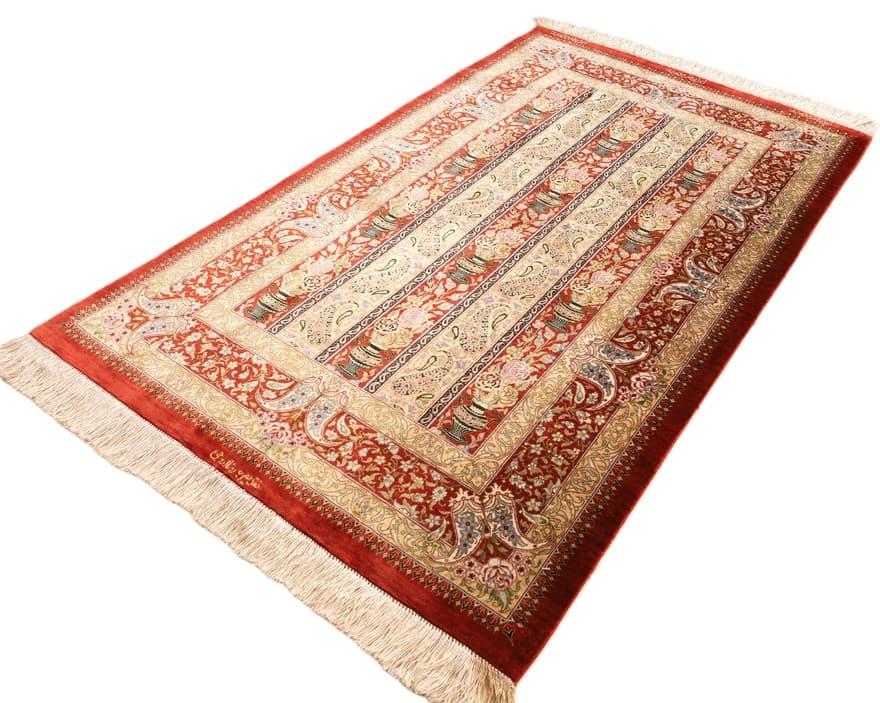 Ghom Seide Teppich 125x80