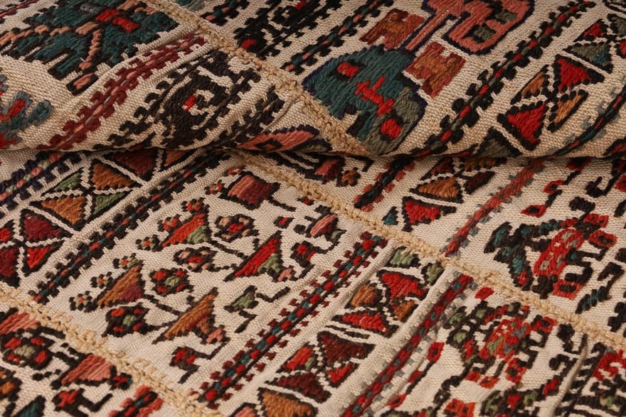 Kelim Fars Teppich 92x75 - Image 4