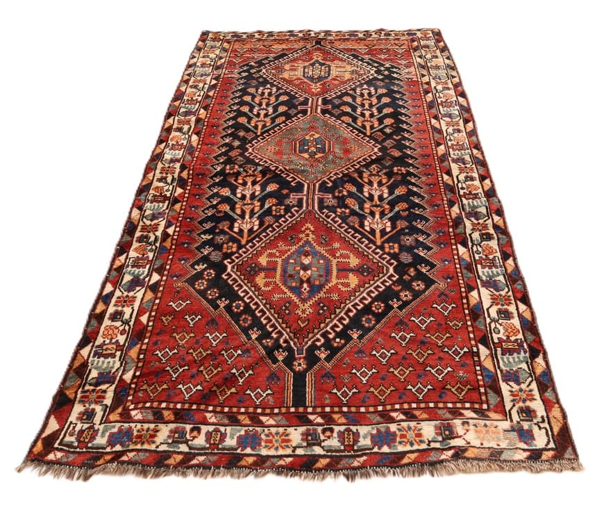 Antike Ghashaghi Teppich 250x137