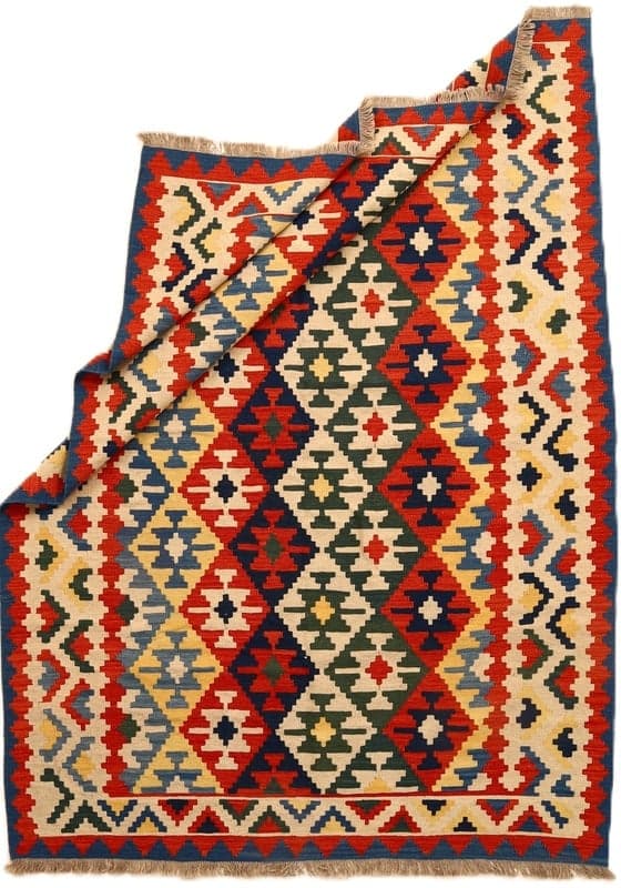 Kelim  Fars Teppich  243x187 - Image 3