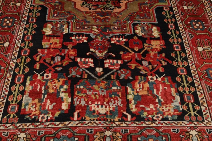 Antique Bakhtiar Carpet  208x145 - Image 6