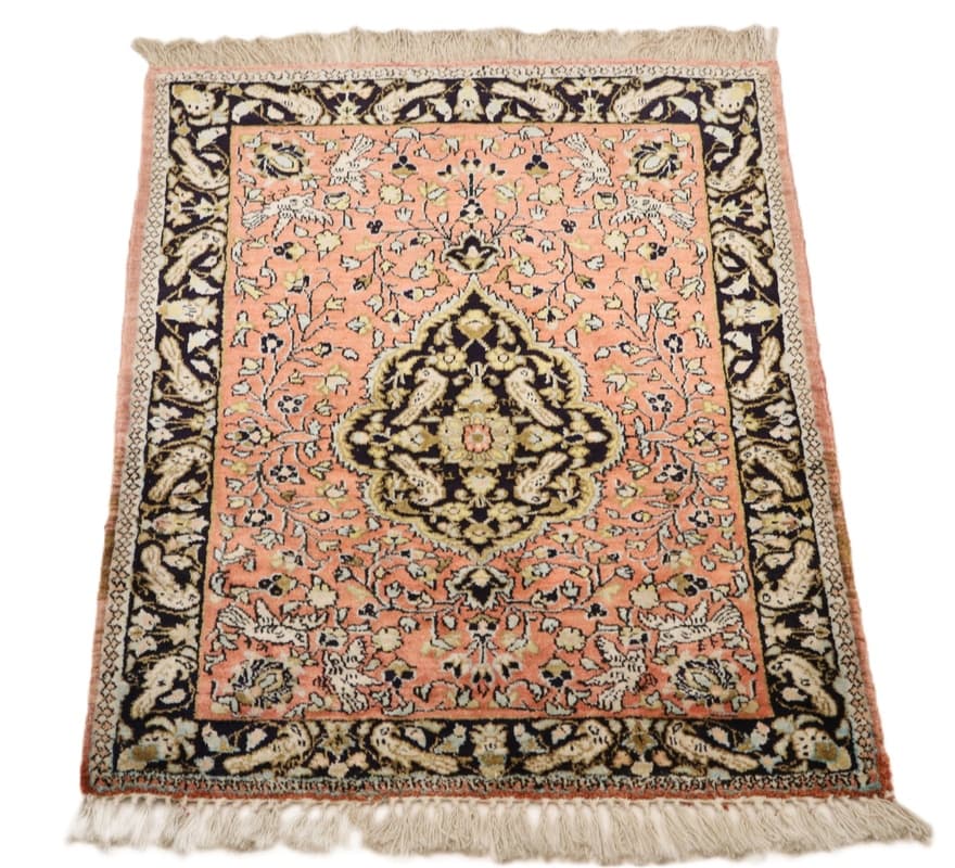 Qom Silk Carpet  80x60