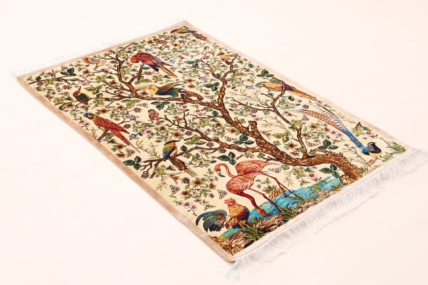 Ghom Dahlia Carpet 150x100