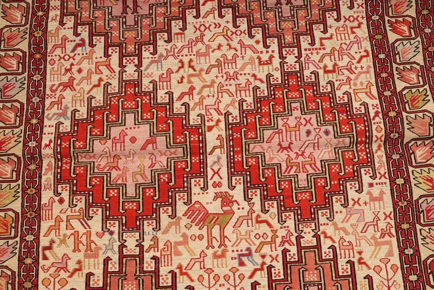 Kelim Seide Teppich 144x105