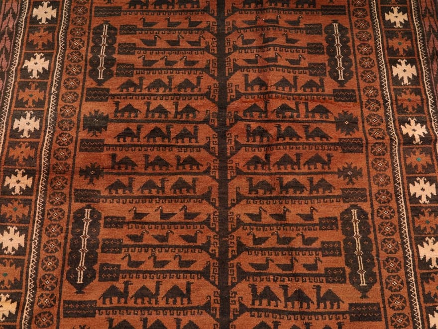 Antique Baluch  Carpet 231x122