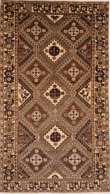 Handgeknüpfter Authentischer Qashqai-Teppich 234x133 cm