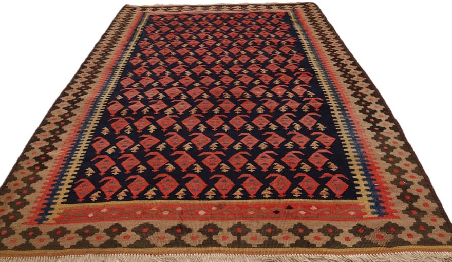 Kelim Fars Teppich 138x97 - Image 4