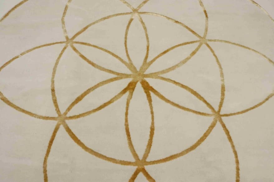 Modern Lotus Carpet 206x206