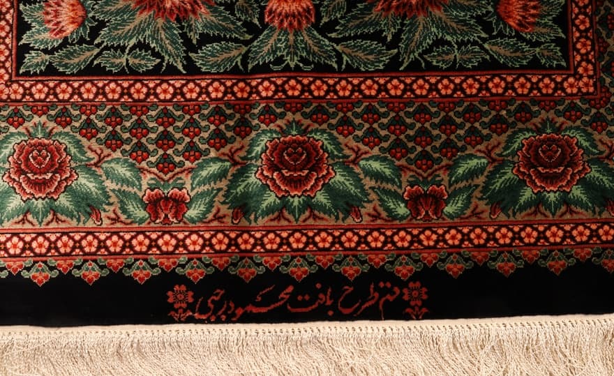 Ghom  Mahmoud Rajabi design seide Teppich 125x78