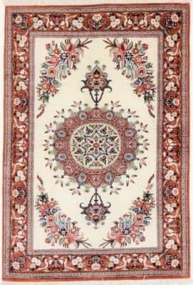 Qom Silk Carpet  118x80