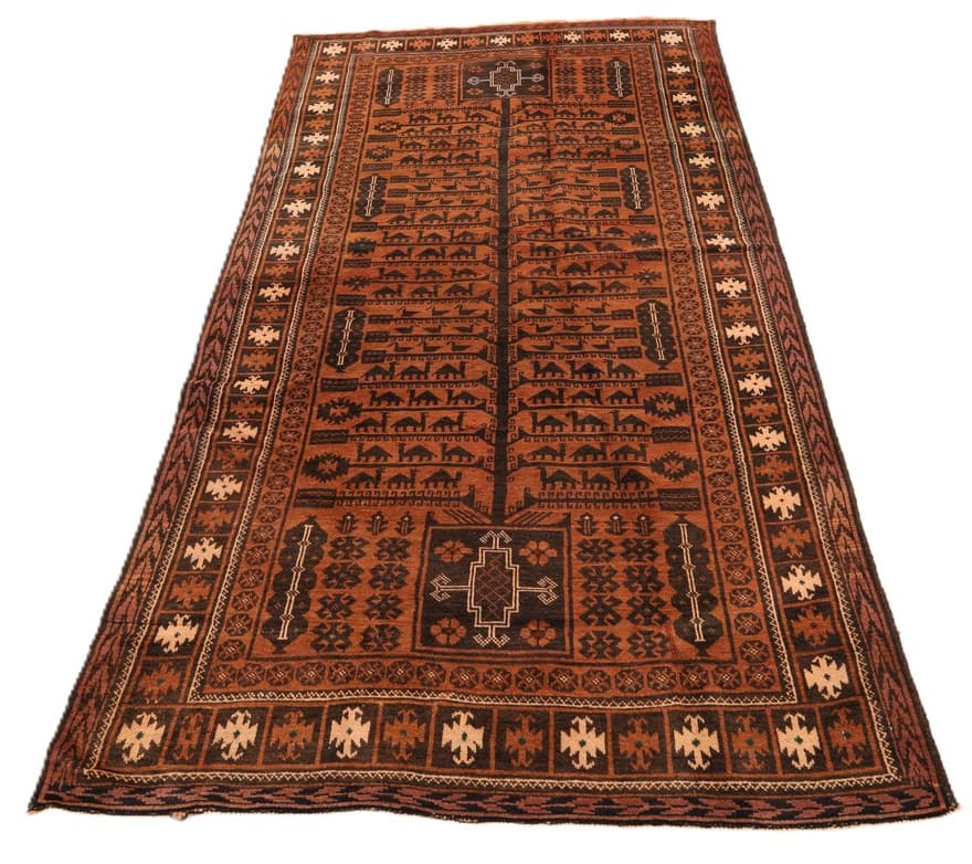 Antique Baluch  Carpet 231x122