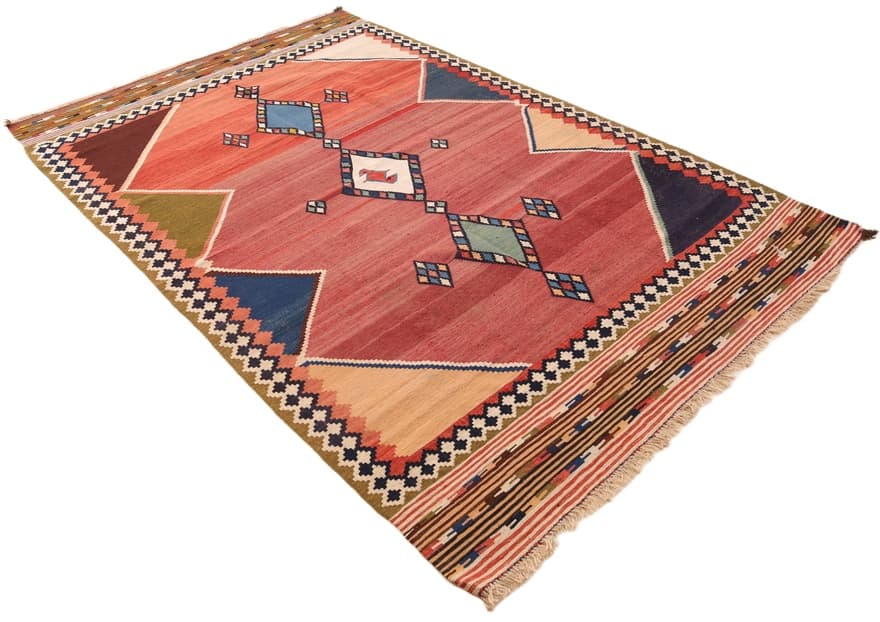 Kelim Fars Teppich 254x156 - Image 4