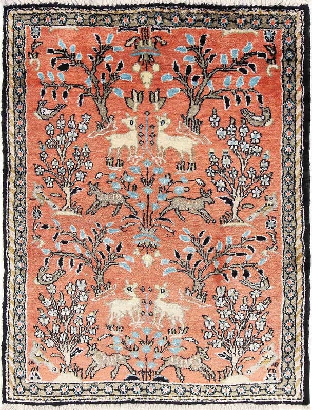 Ghom Silk Carpet 75x56