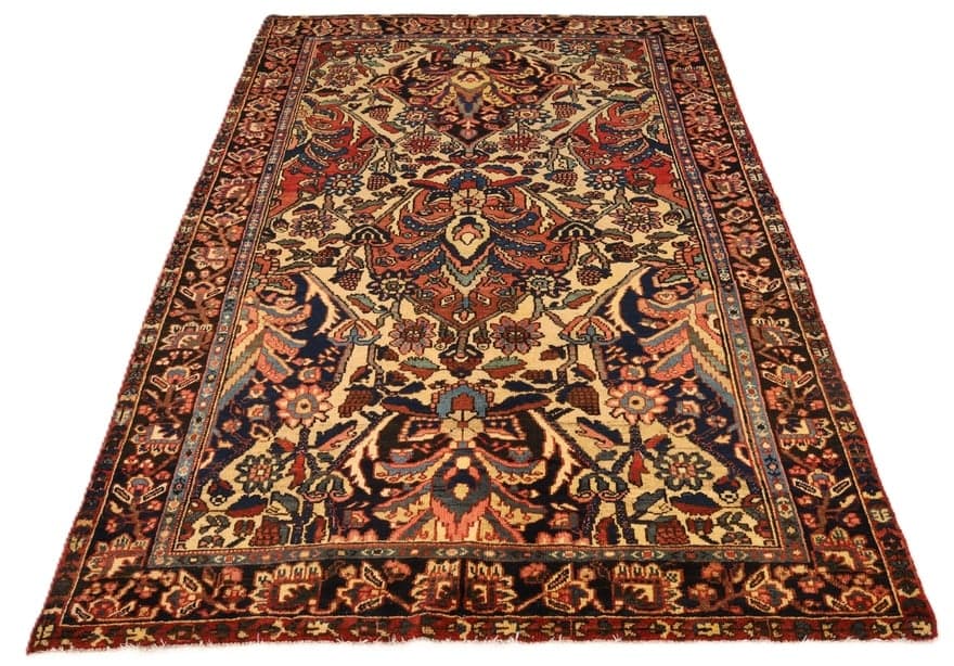 Antike BAKHTIAR Teppich 202x141 - Image 5