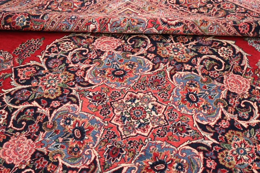 Antique Kashan Carpet  418x314