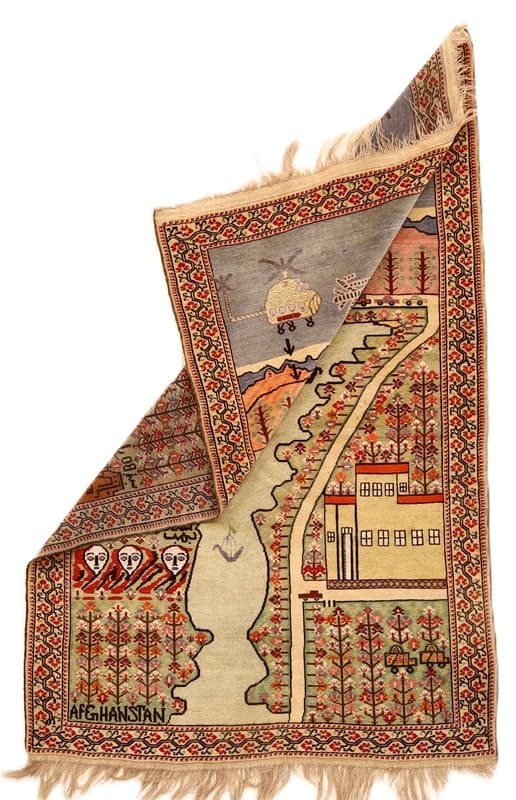 Afghan Antike Teppich 205x133