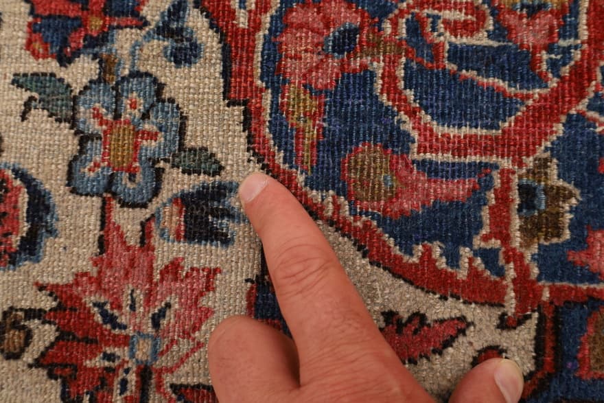 Kashan Antik  Teppich 343x230