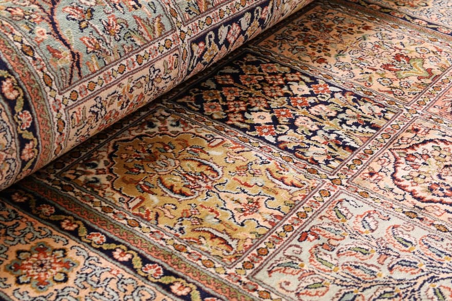 Kashmir Seide Teppich 357x96 - Image 6