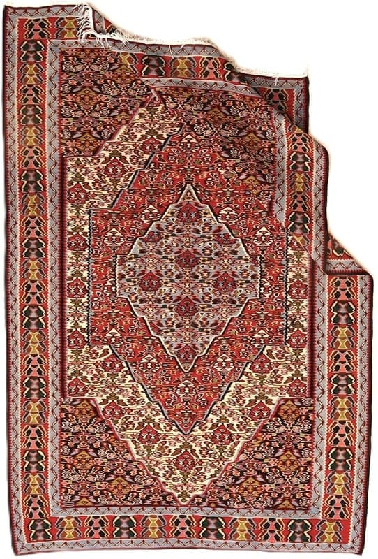 Kelim Senneh Teppich 220x142 - Image 3