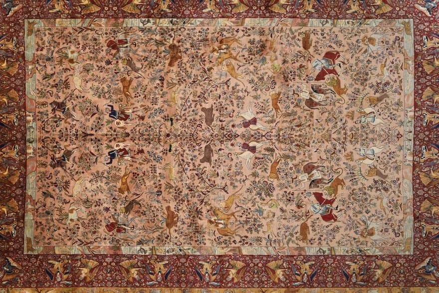 Antique Agra Carpet  573x369 - Image 3