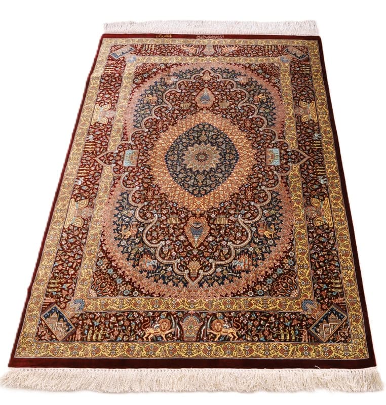 Ghom Seide Teppich 118x80