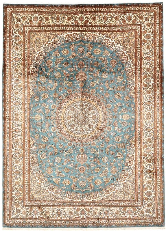 Kashmirseide Teppich 336x245