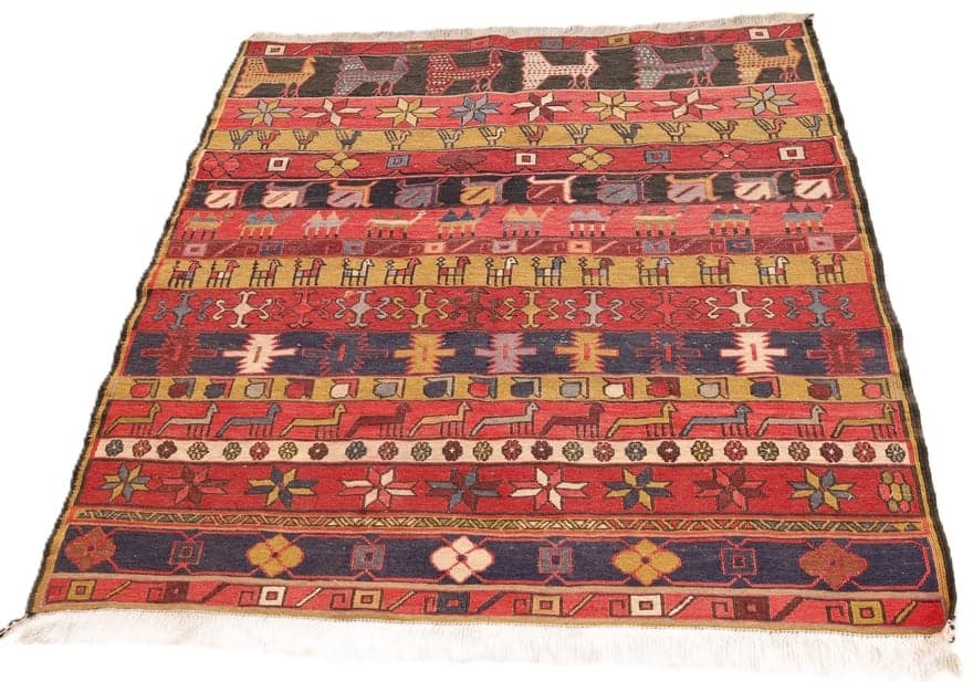 Kilim Carpet 117x115 - Image 4