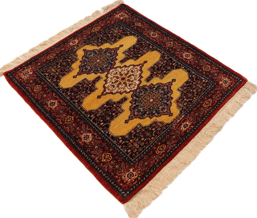 Senneh Yasha oruje Silknkette Carpet  100x94 - Image 3