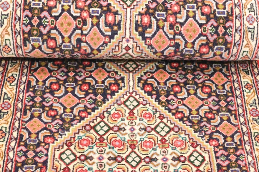 Handgeknüpfter Senneh-Teppich 246x56 cm