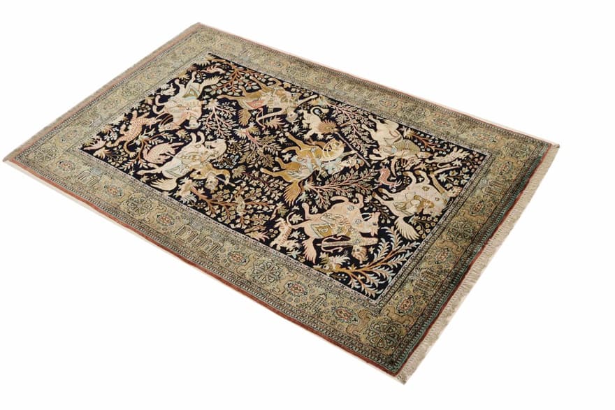 Ghom Silk Carpet 206x139