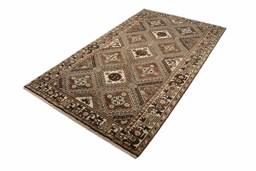 Handgeknüpfter Authentischer Qashqai-Teppich 234x133 cm