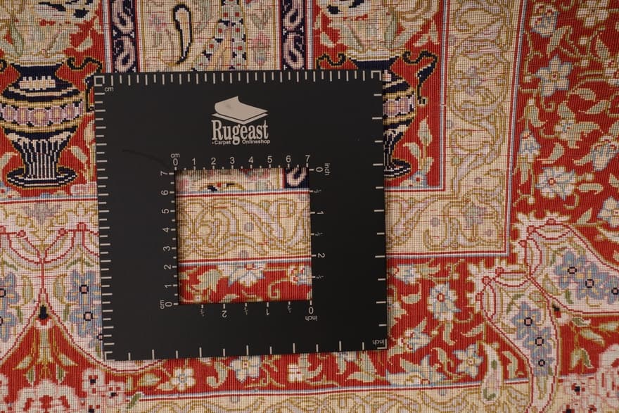 Ghom Movahedi Seide Teppich 123x79