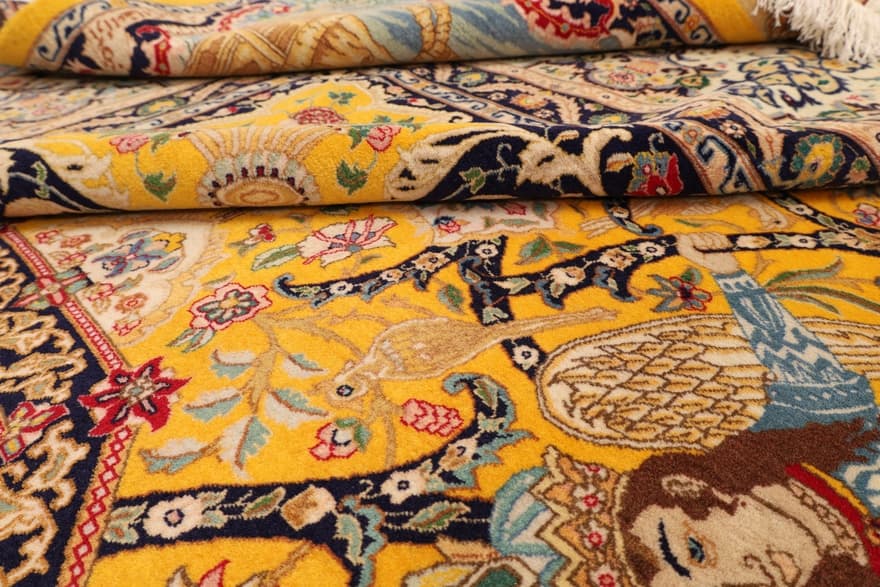 Antike Tabriz 70 Raj Teppich 410x300 - Image 4