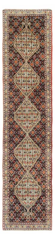 Handgeknüpfter Senneh-Teppich 246x56 cm
