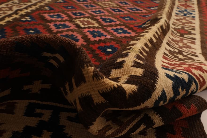 Antike Kelim  Fars Teppich  316x118 - Image 6