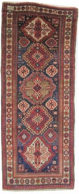 Russisch Antik Teppich 363x143
