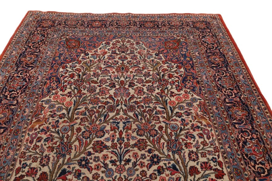 Kashan Antik  Teppich 343x230