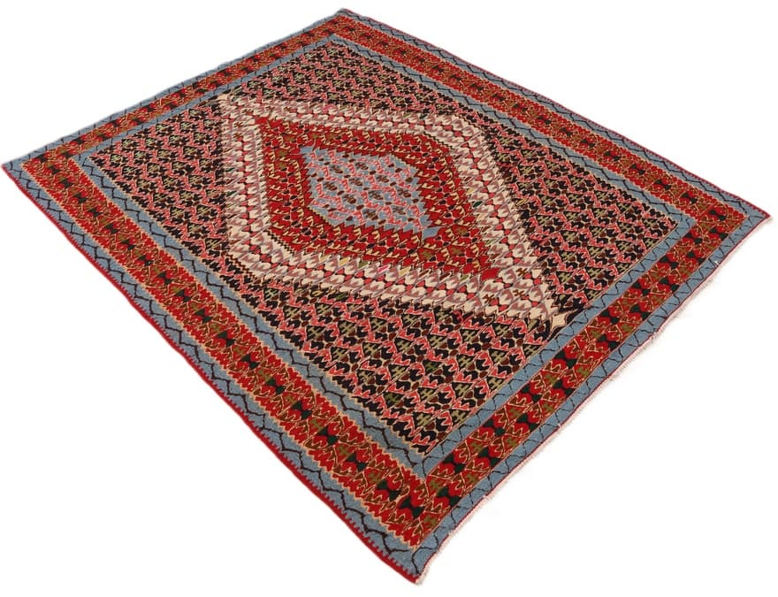Kelim Senneh Teppich 152x123 - Image 3