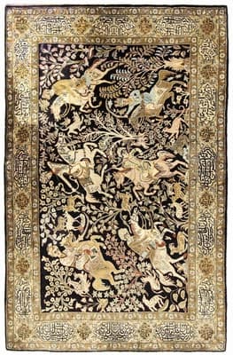 Ghom Silk Carpet  170x110