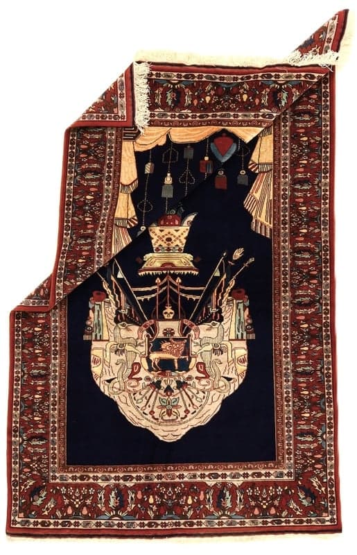 Antique Ghuchan Carpet  207x132 - Image 5