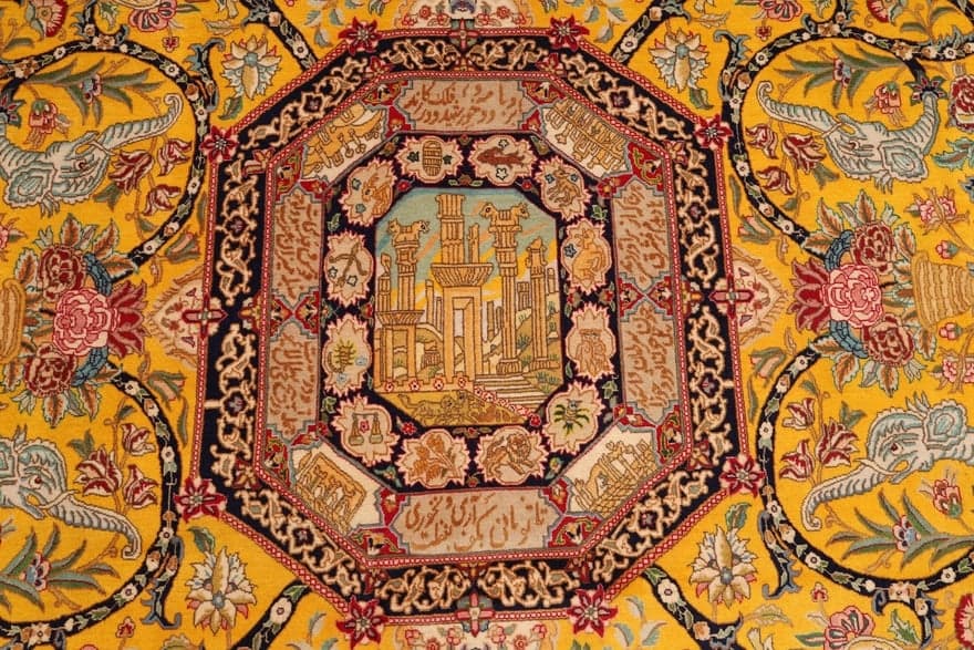 Antike Tabriz 70 Raj Teppich 410x300 - Image 6