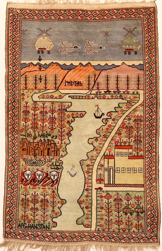 Afghan Antike Teppich 205x133