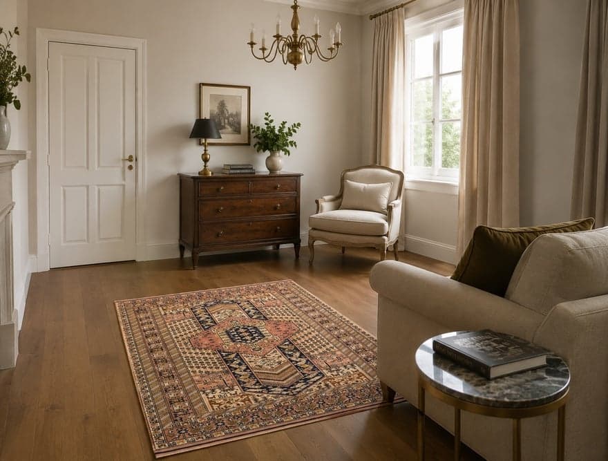 Antique Ghuchan Carpet  182x126 - Image 2