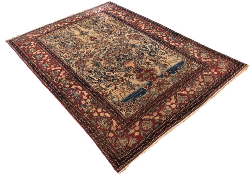 Antik Isfahan Teppich 205x142 - Image 3