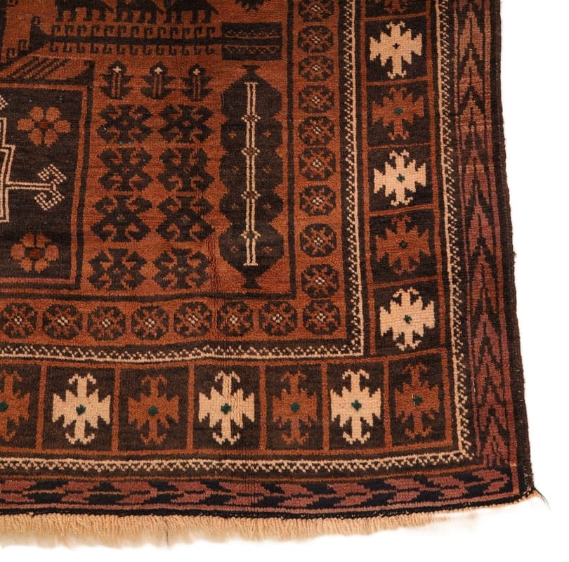 Antique Baluch  Carpet 231x122