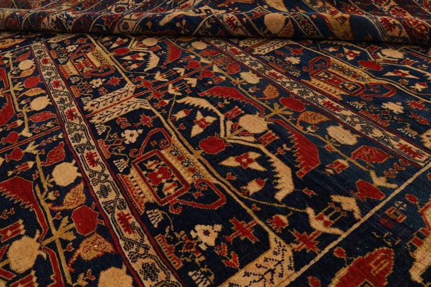 Antique Afgan Carpet 273x197 - Image 3