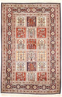 Kashmir Silk Carpet 124x82