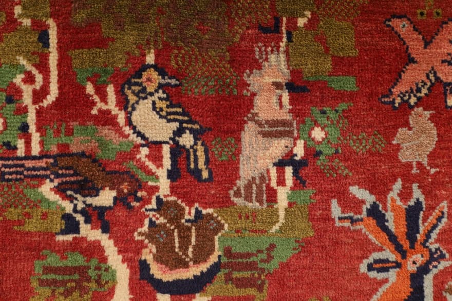 Sarouk h Carpet  59x58 - Image 3