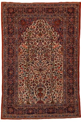Kashan Antik  Teppich 343x230