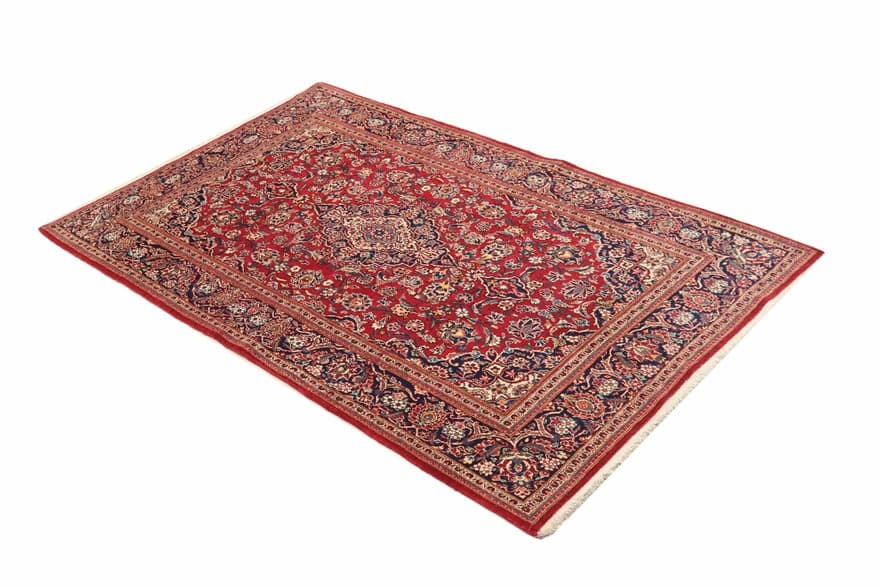 Keshan Old antique Carpet 214x131